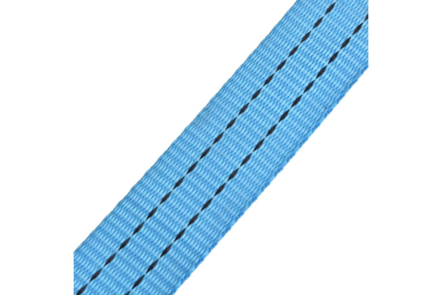 Vidaxl 142655 Ratchet Tie Down Straps 10 Pcs 2 Tonnes 6mx38mm Blue-6