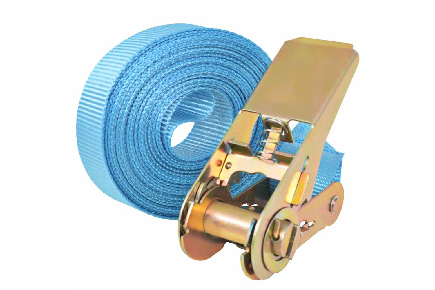 Vidaxl 142652 Ratchet Tie Down Straps 4 Pcs 0.8 Tonnes 6mx25mm Blue-2