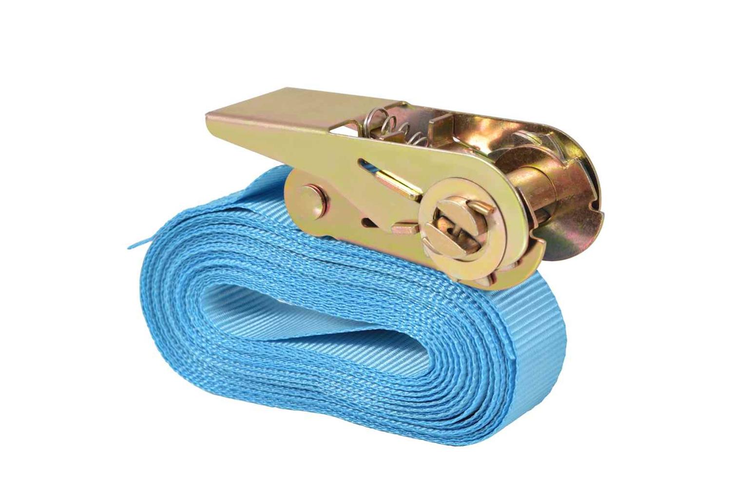 Vidaxl 142652 Ratchet Tie Down Straps 4 Pcs 0.8 Tonnes 6mx25mm Blue-3