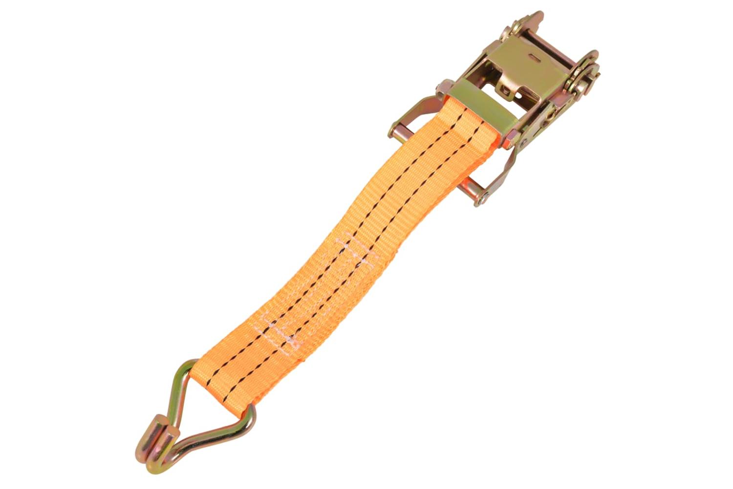Vidaxl 142661 Ratchet Tie Down Straps 10 Pcs 1 Tonnes 6mx38mm Orange-4