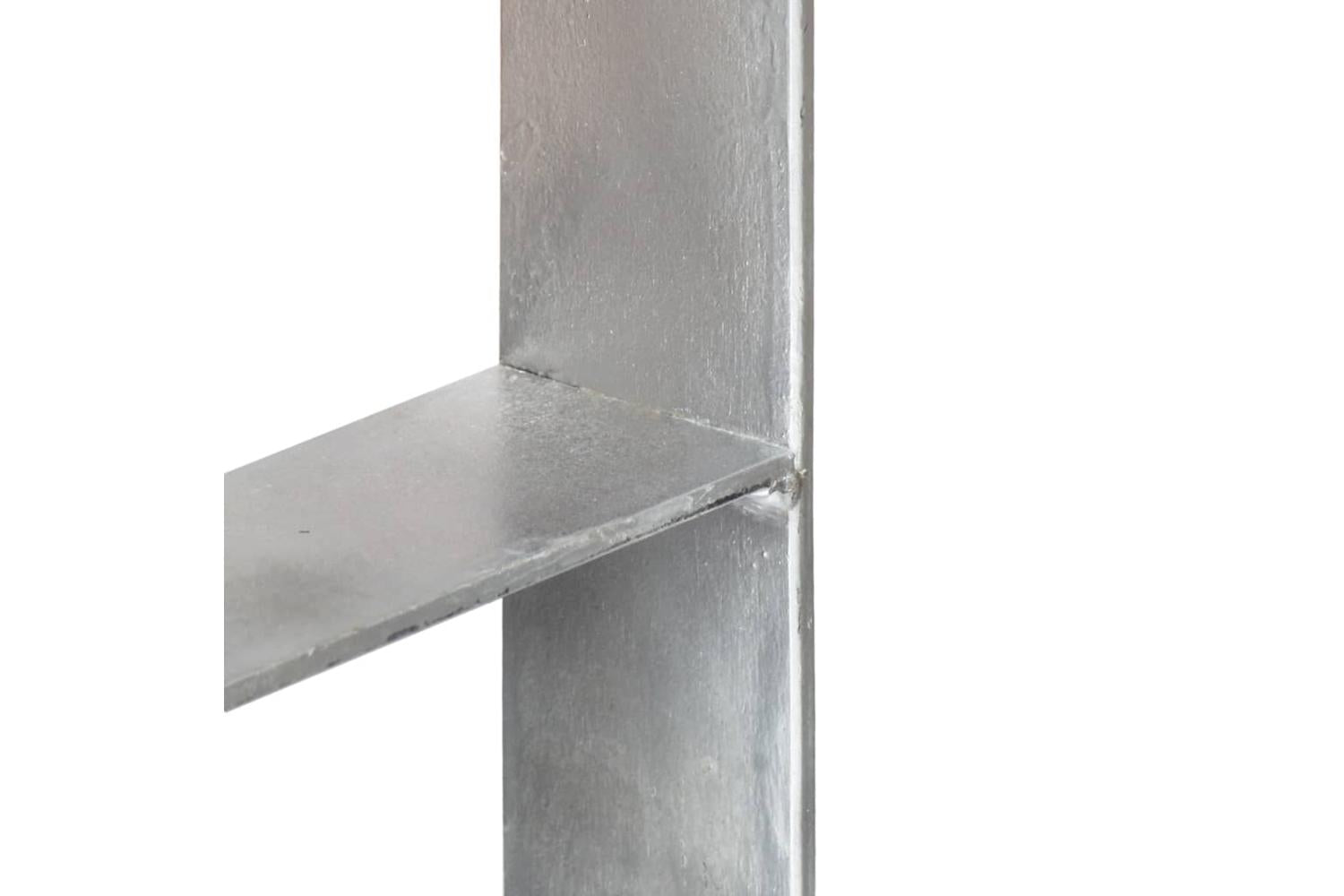 vidaXL 145294 Fence Anchors 6 Pcs Silver 7x6x60cm Galvanised Steel-6