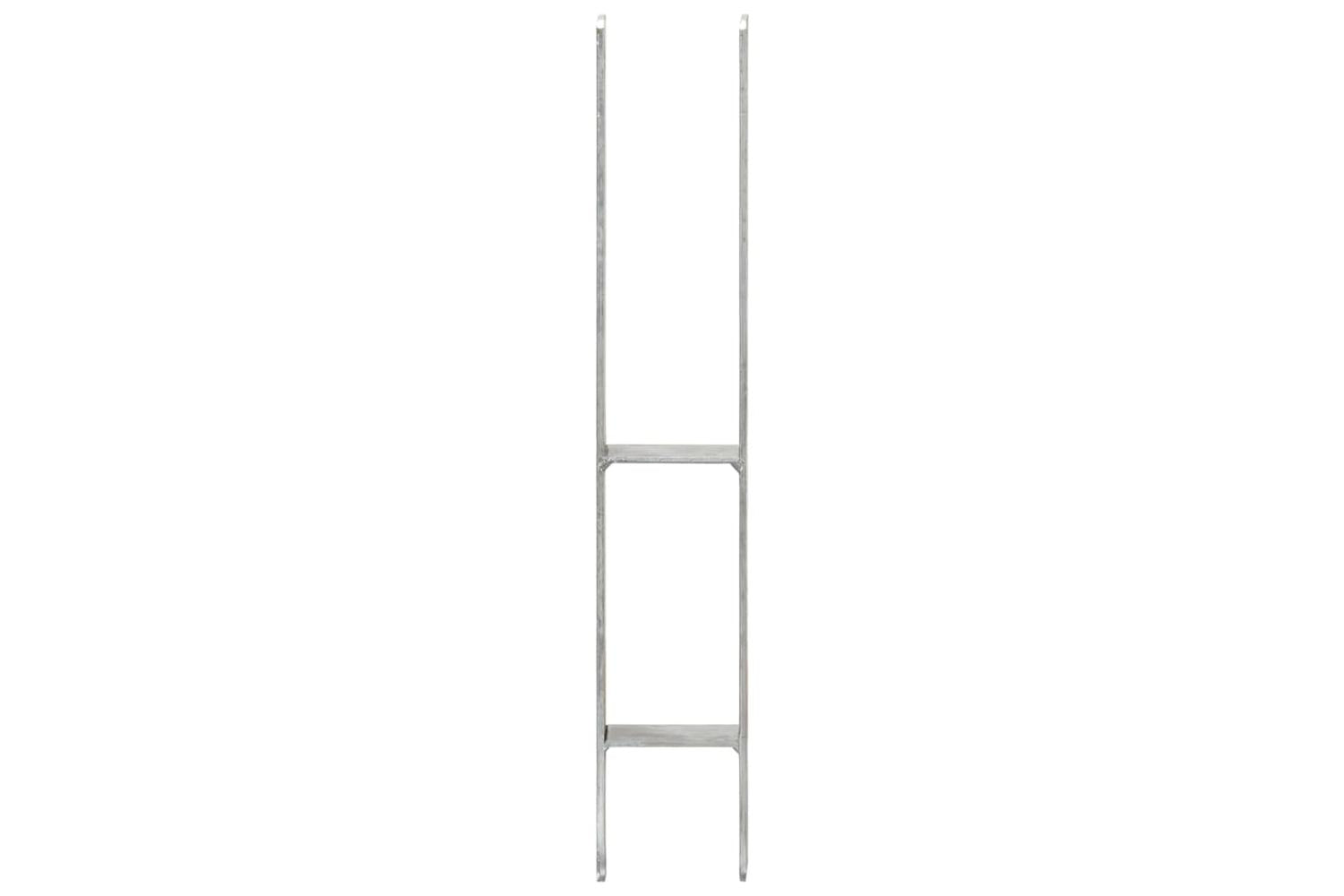 vidaXL 145300 Fence Anchors 6 Pcs Silver 9x6x60cm Galvanised Steel-3