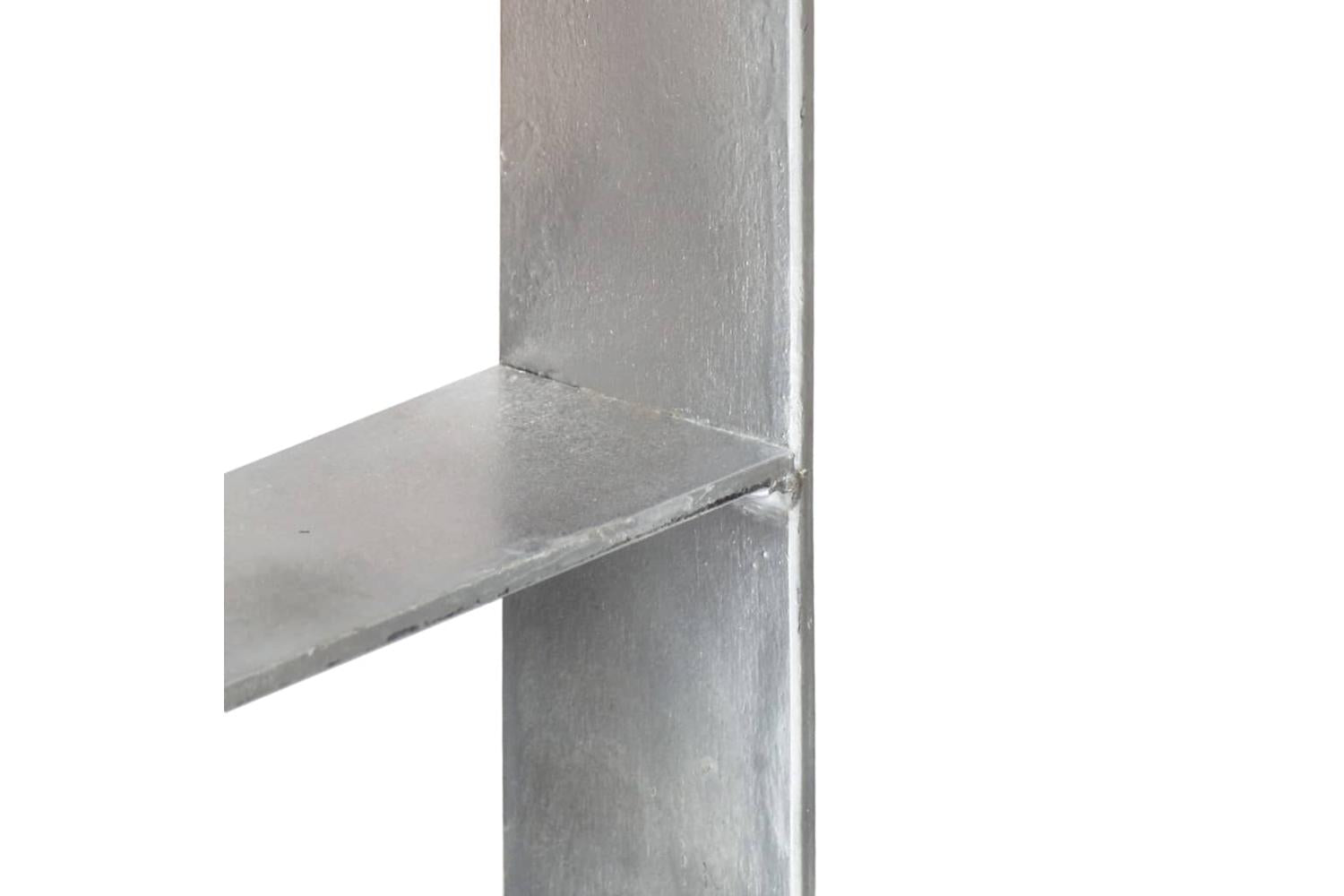 vidaXL 145300 Fence Anchors 6 Pcs Silver 9x6x60cm Galvanised Steel-6