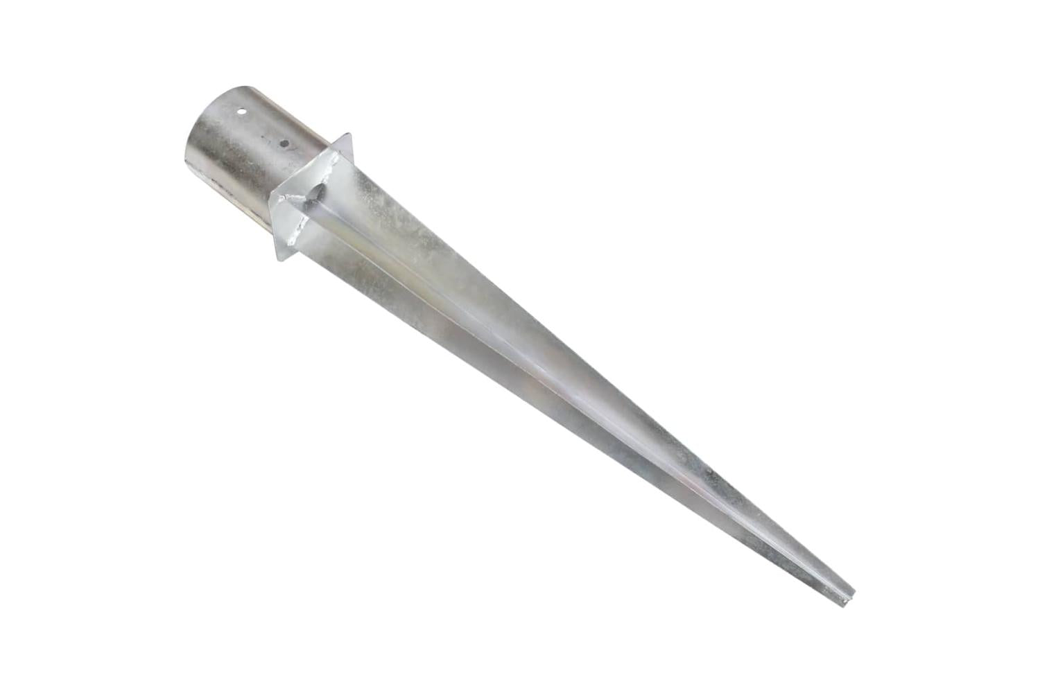 vidaXL 145434 Ground Spikes 6 Pcs Silver 12x91cm Galvanised Steel-4