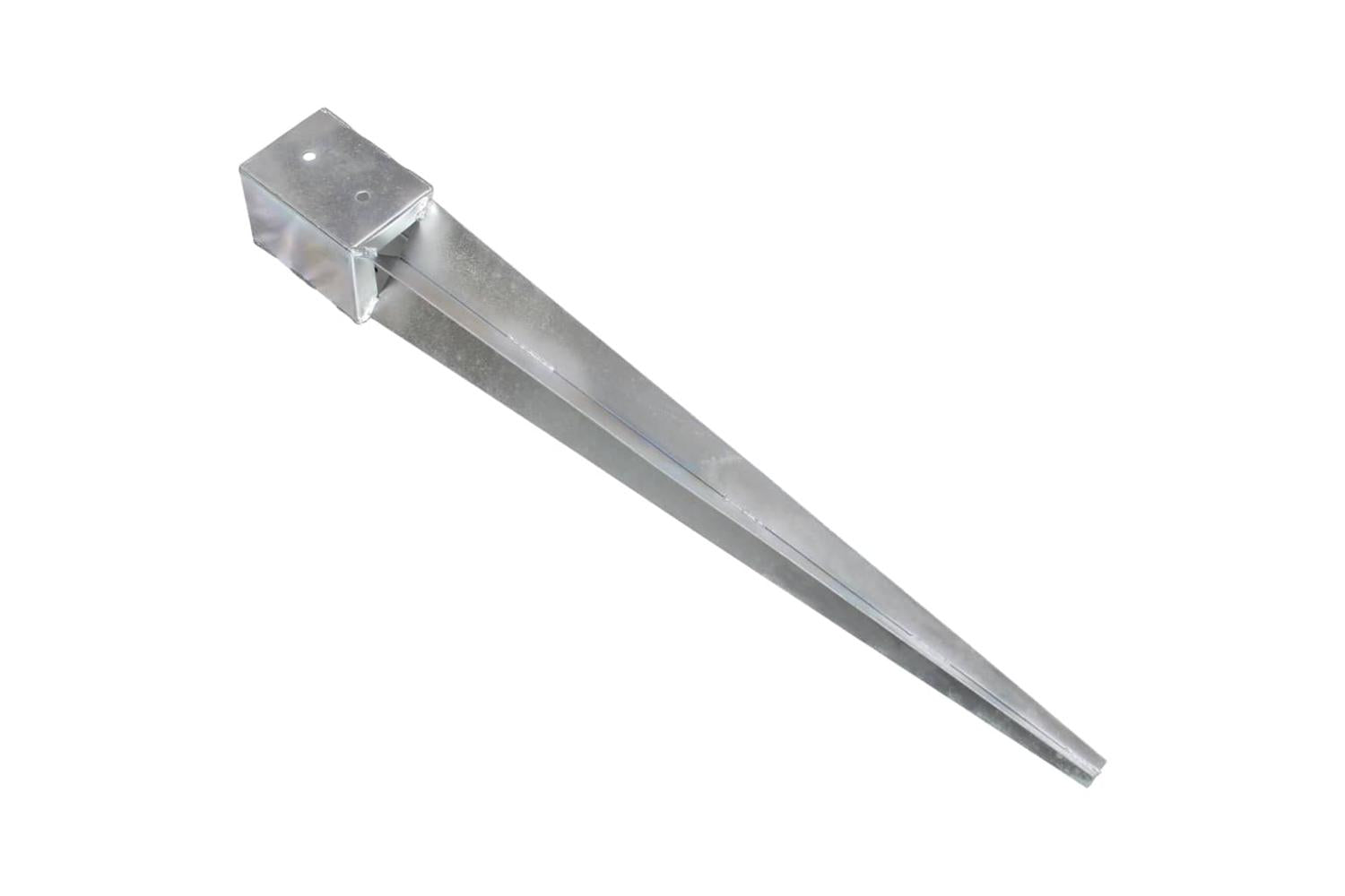 vidaXL 145424 Ground Spikes 12 Pcs Silver 10x10x91cm Galvanised Steel-4