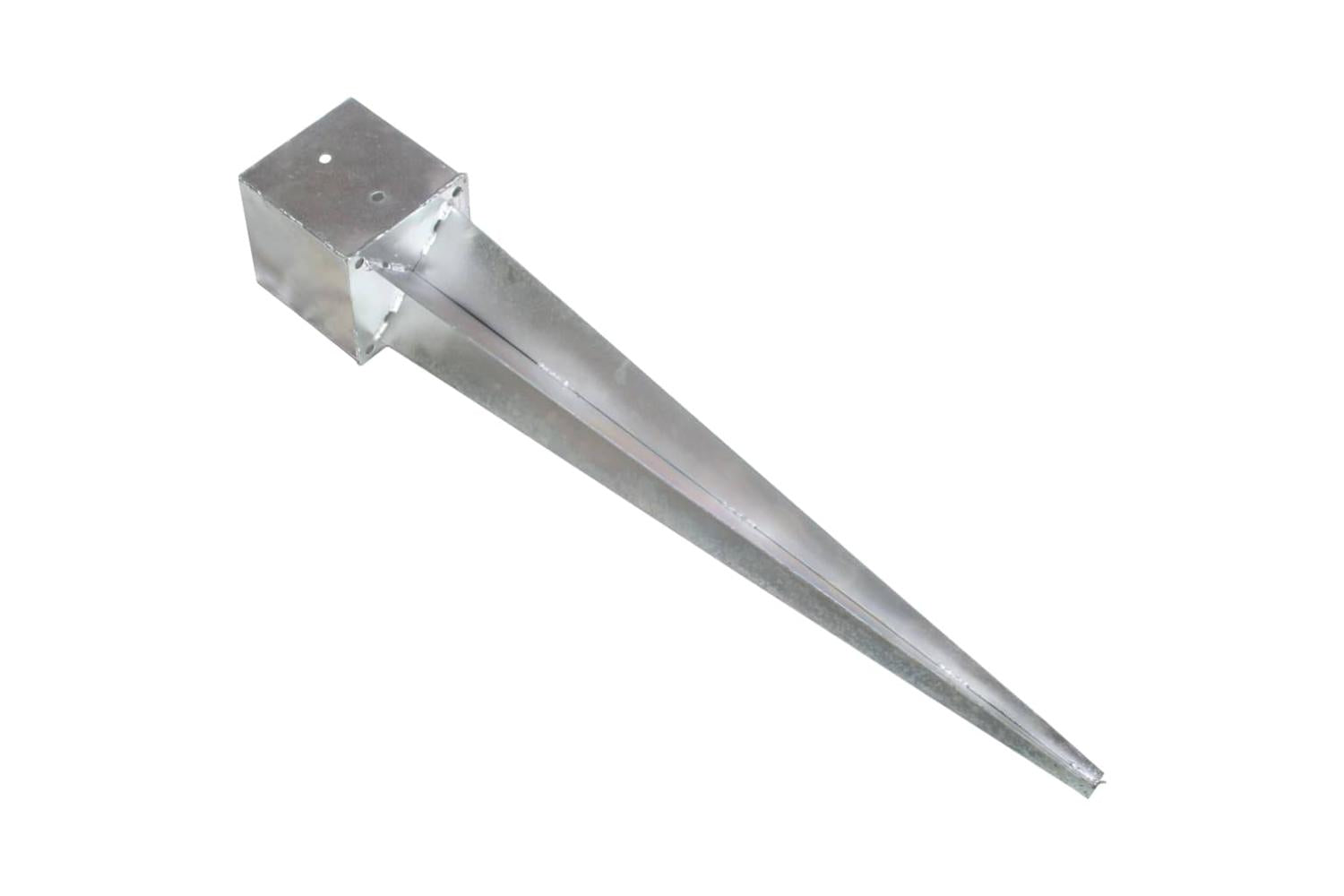 vidaXL 145428 Ground Spikes 6 Pcs Silver 14x14x91cm Galvanised Steel-4