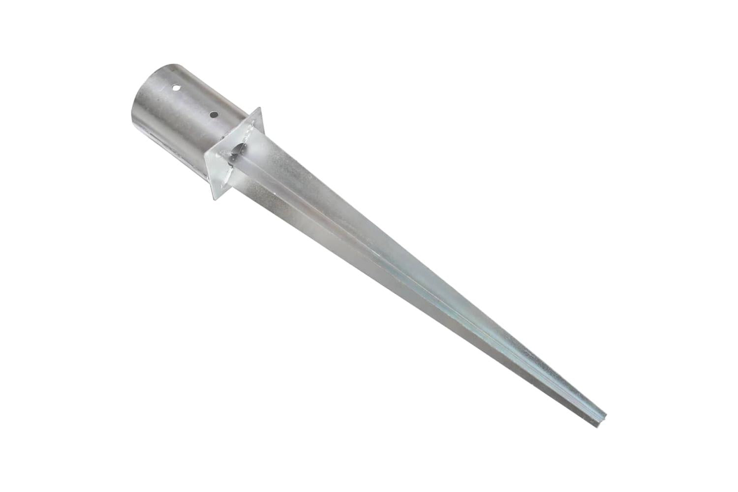vidaXL 145432 Ground Spikes 6 Pcs Silver 10x76cm Galvanised Steel-4