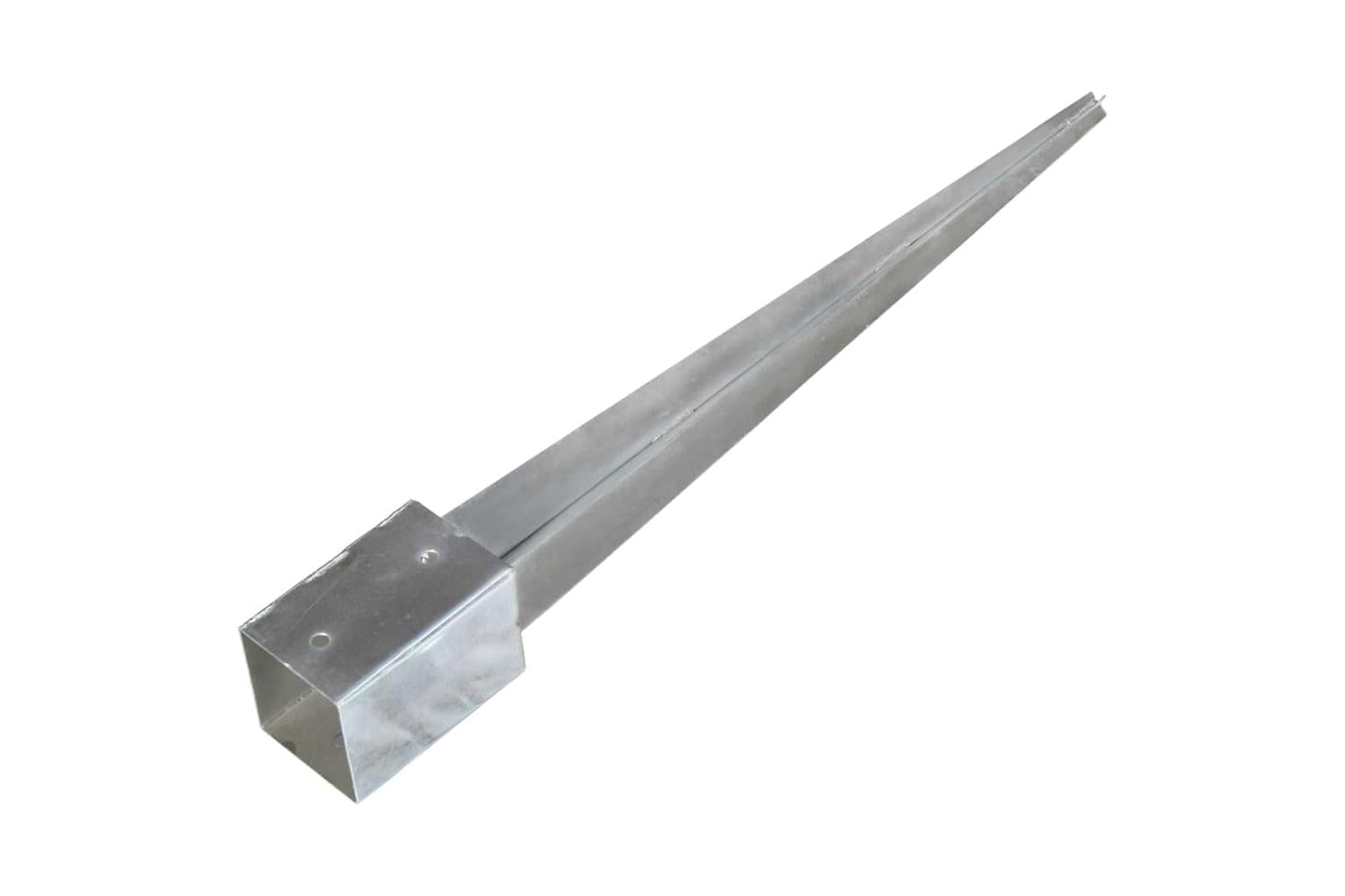 vidaXL 145417 Ground Spikes 6 Pcs Silver 9x9x90cm Galvanised Steel-4