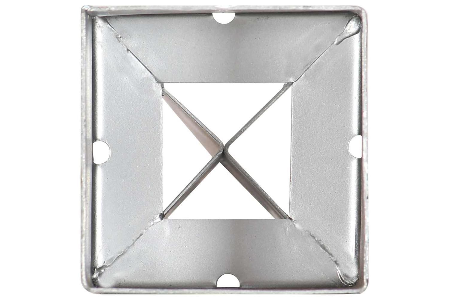 vidaXL 145417 Ground Spikes 6 Pcs Silver 9x9x90cm Galvanised Steel-5