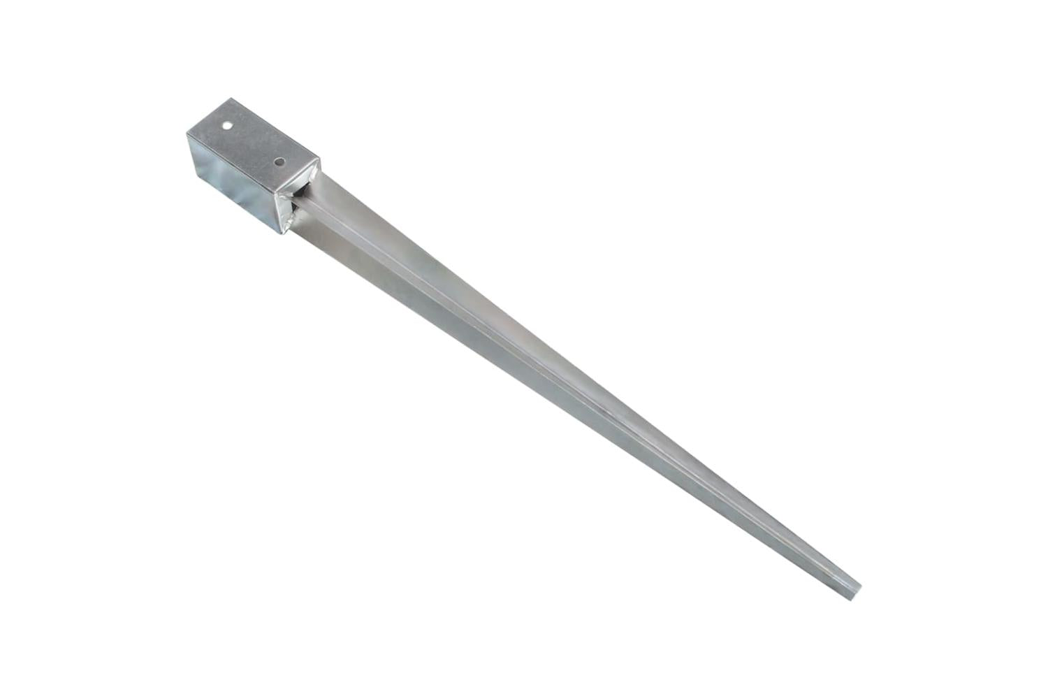 vidaXL 145406 Ground Spikes 12 Pcs Silver 7x7x90cm Galvanised Steel-3
