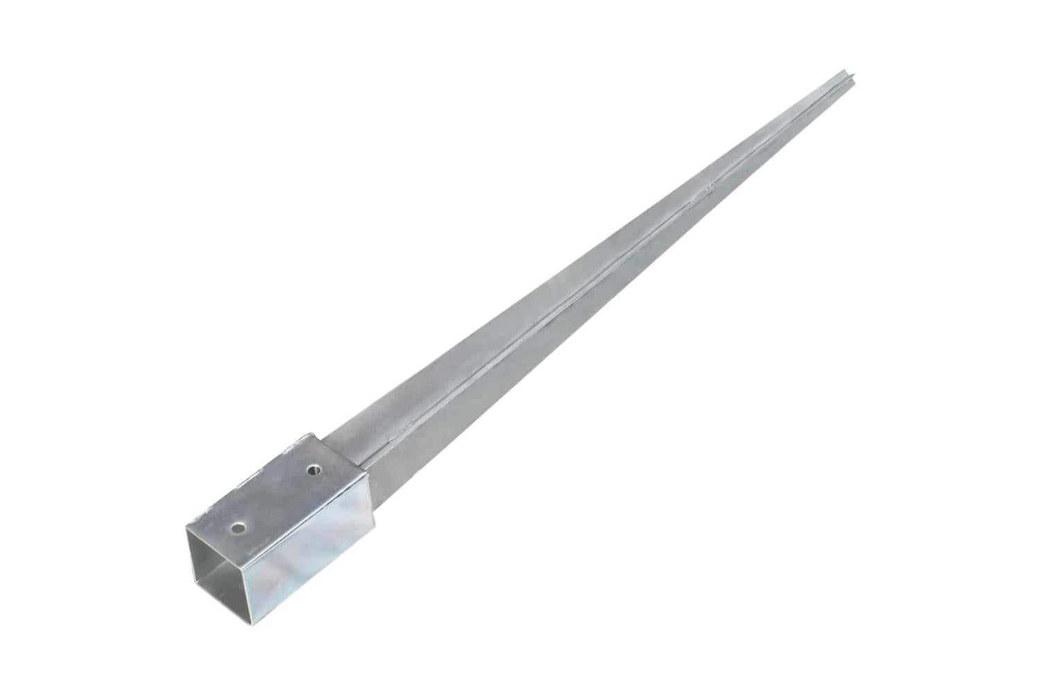 vidaXL 145406 Ground Spikes 12 Pcs Silver 7x7x90cm Galvanised Steel-4