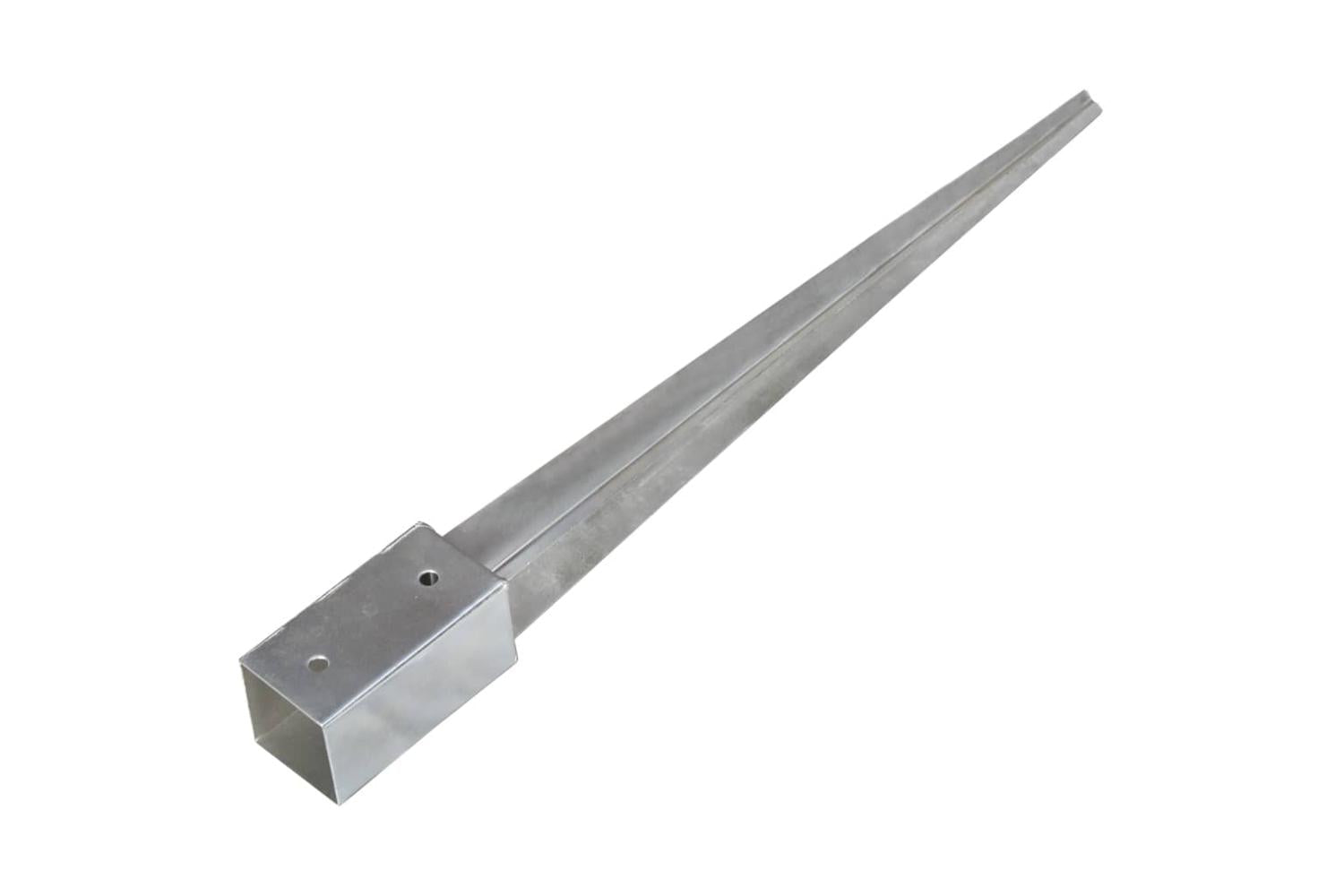 vidaXL 145403 Ground Spikes 12 Pcs Silver 7x7x75cm Galvanised Steel-4