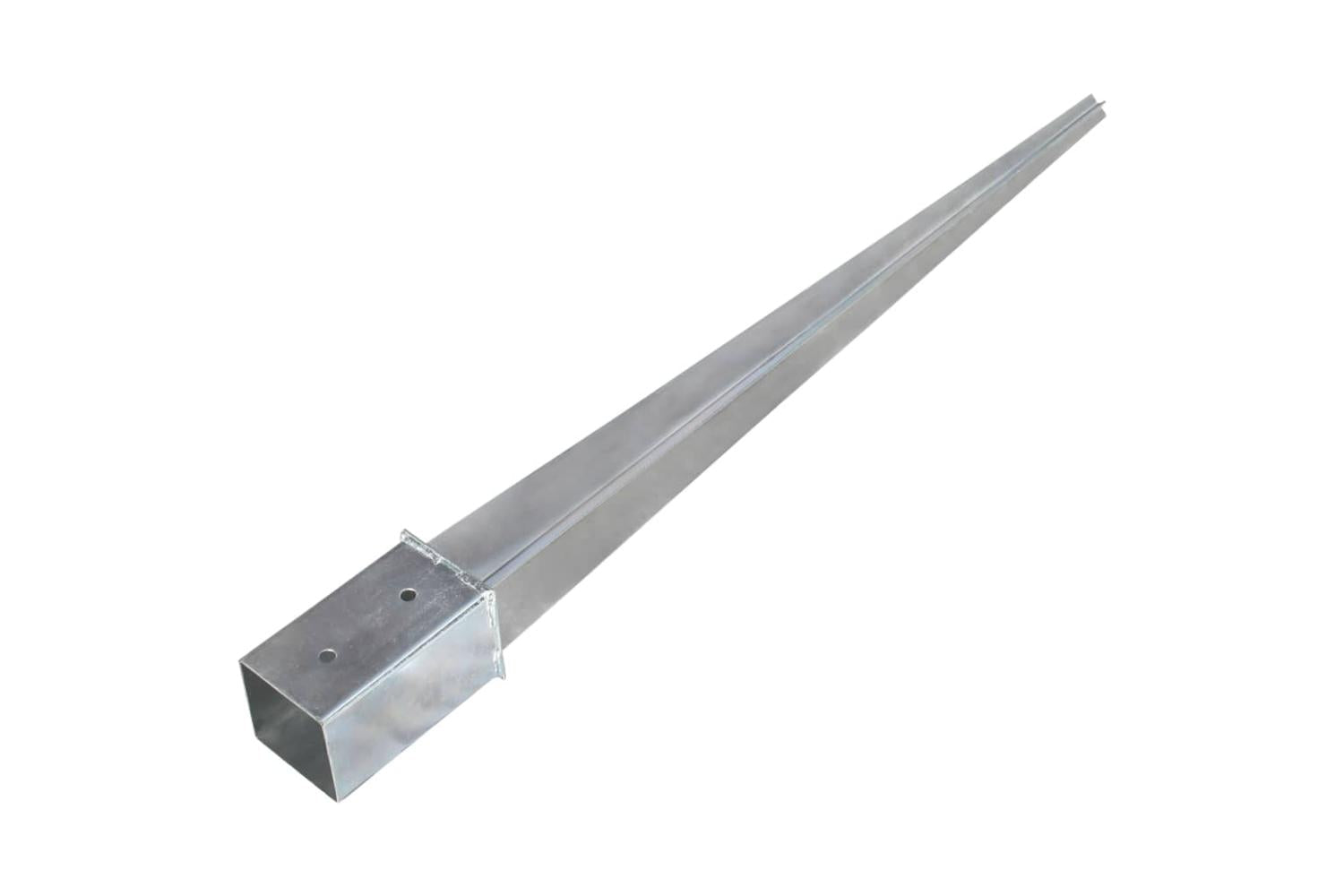 vidaXL 145412 Ground Spikes 12 Pcs Silver 8x8x91cm Galvanised Steel-4