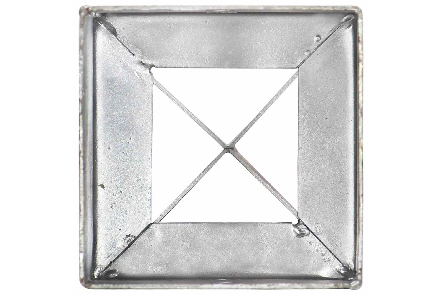 vidaXL 145420 Ground Spikes 6 Pcs Silver 10x10x76cm Galvanised Steel-5