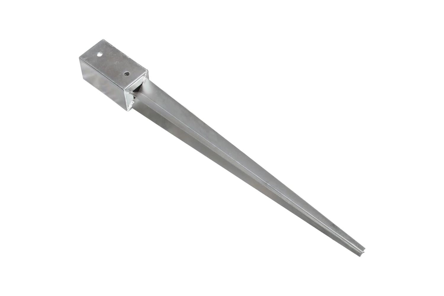vidaXL 145402 Ground Spikes 6 Pcs Silver 7x7x75cm Galvanised Steel-3