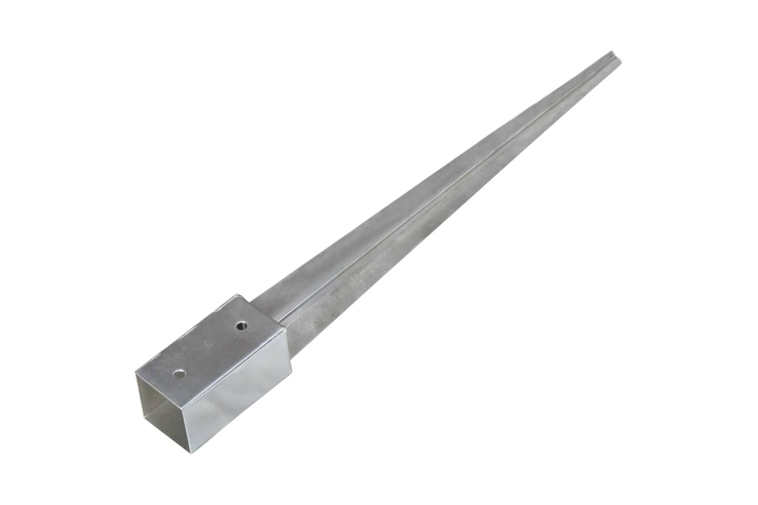 vidaXL 145402 Ground Spikes 6 Pcs Silver 7x7x75cm Galvanised Steel-4