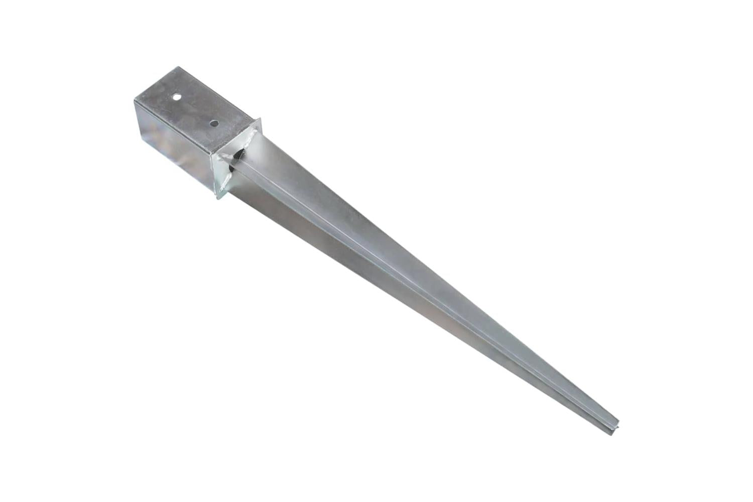 vidaXL 145408 Ground Spikes 6 Pcs Silver 8x8x76cm Galvanised Steel-3