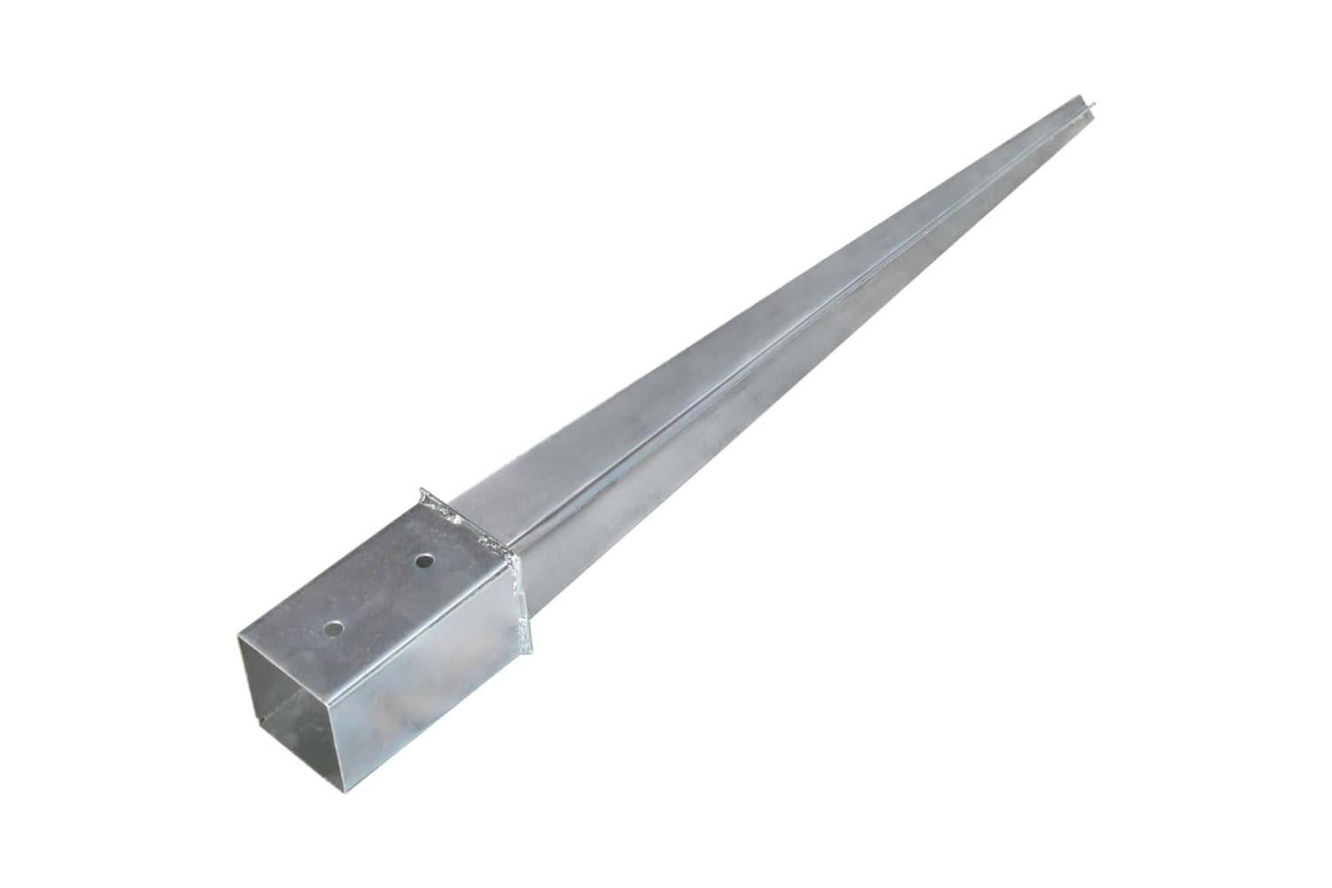 vidaXL 145408 Ground Spikes 6 Pcs Silver 8x8x76cm Galvanised Steel-4
