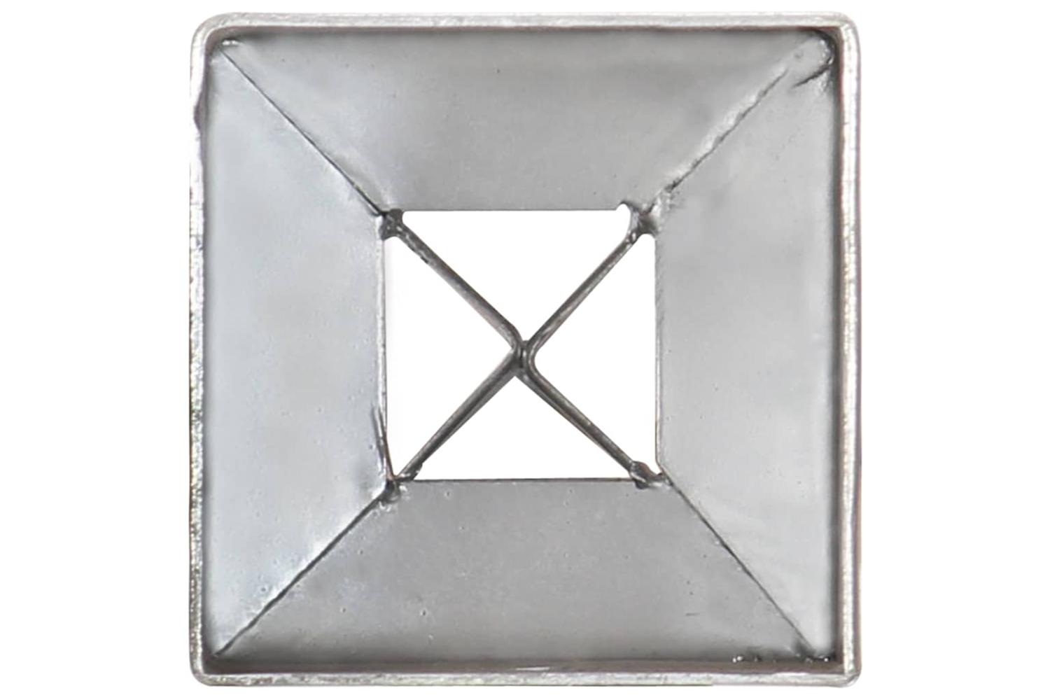 vidaXL 145405 Ground Spikes 6 Pcs Silver 7x7x90cm Galvanised Steel-5