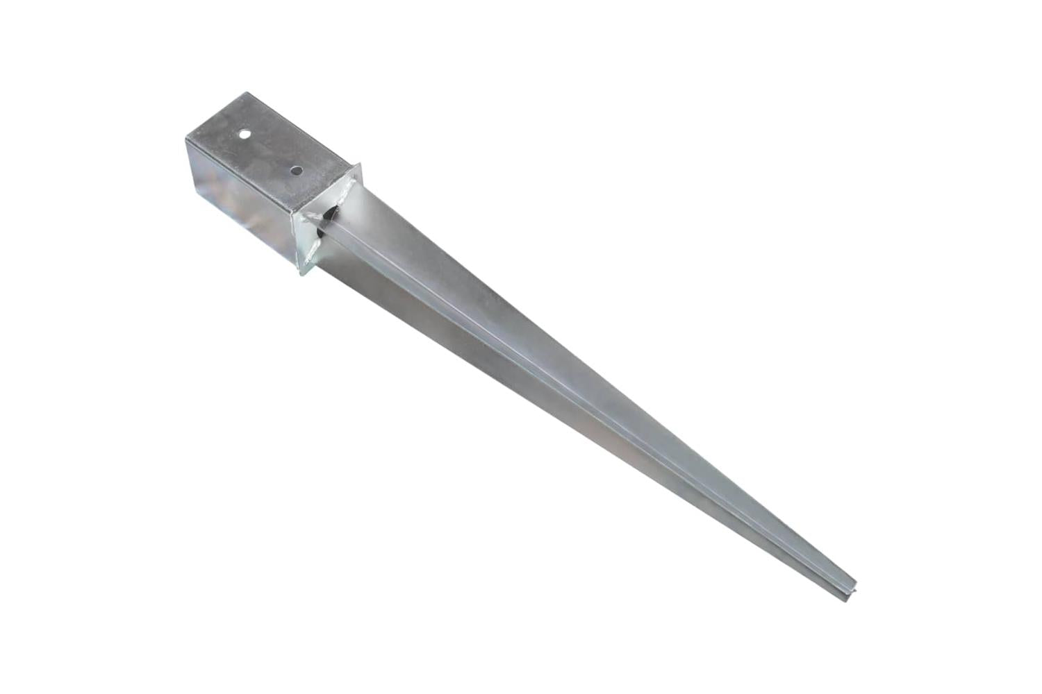 vidaXL 145409 Ground Spikes 12 Pcs Silver 8x8x76cm Galvanised Steel-3