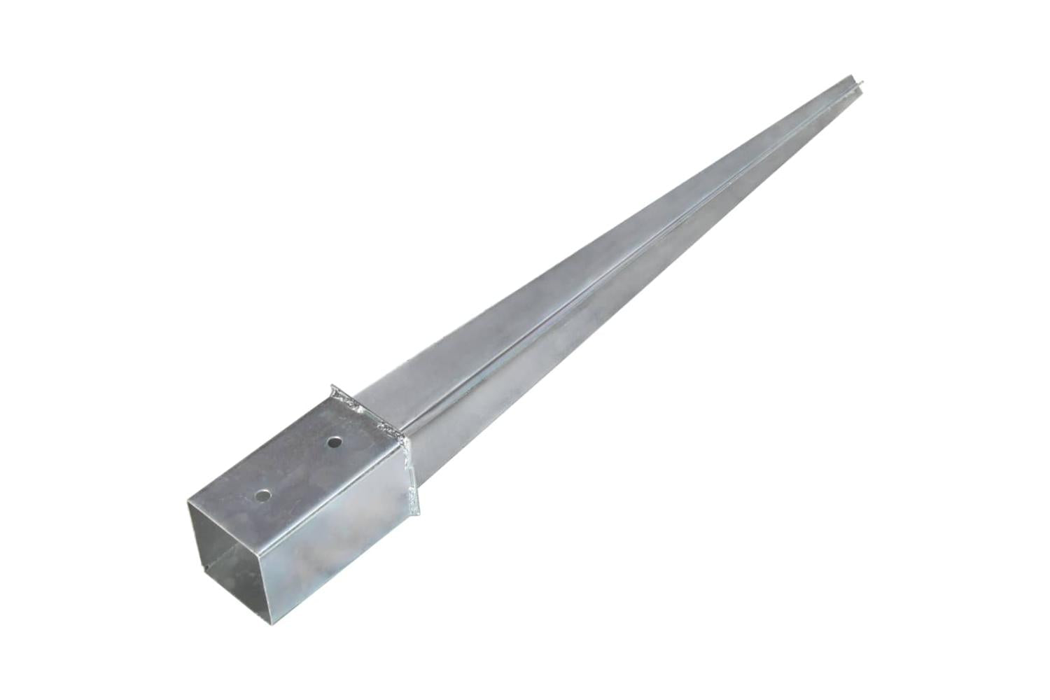 vidaXL 145409 Ground Spikes 12 Pcs Silver 8x8x76cm Galvanised Steel-4