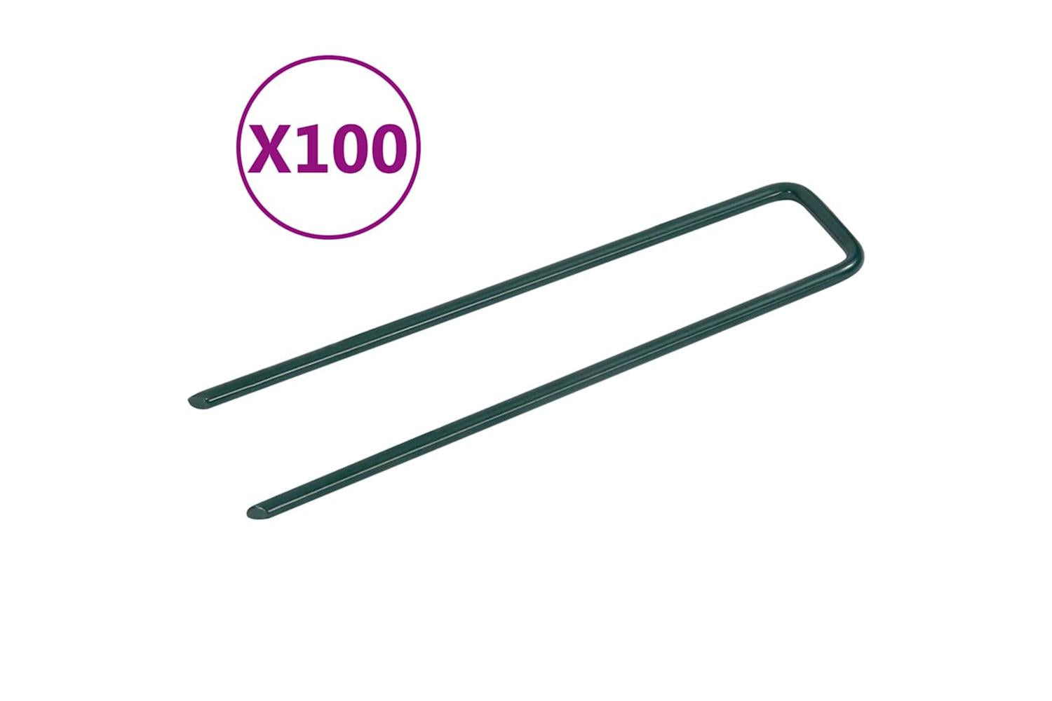 Vidaxl 315797 Nails For Artificial Grass 100 Pcs U-shape Iron