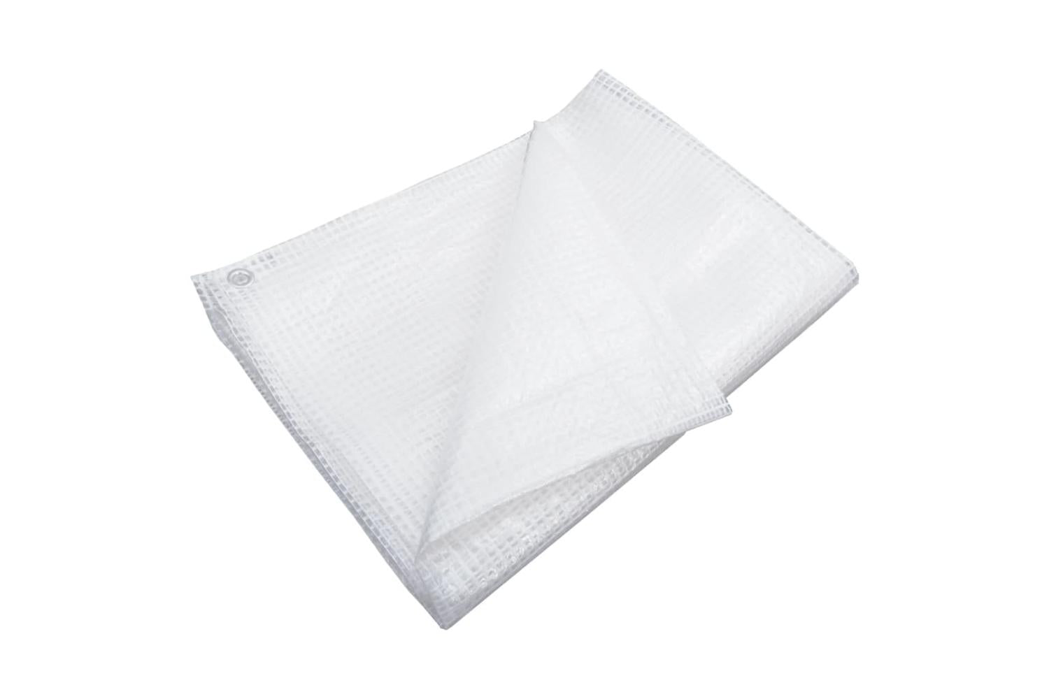 Vidaxl 151623 Leno Tarpaulin 140 G/mâ² 8x10 M White-2