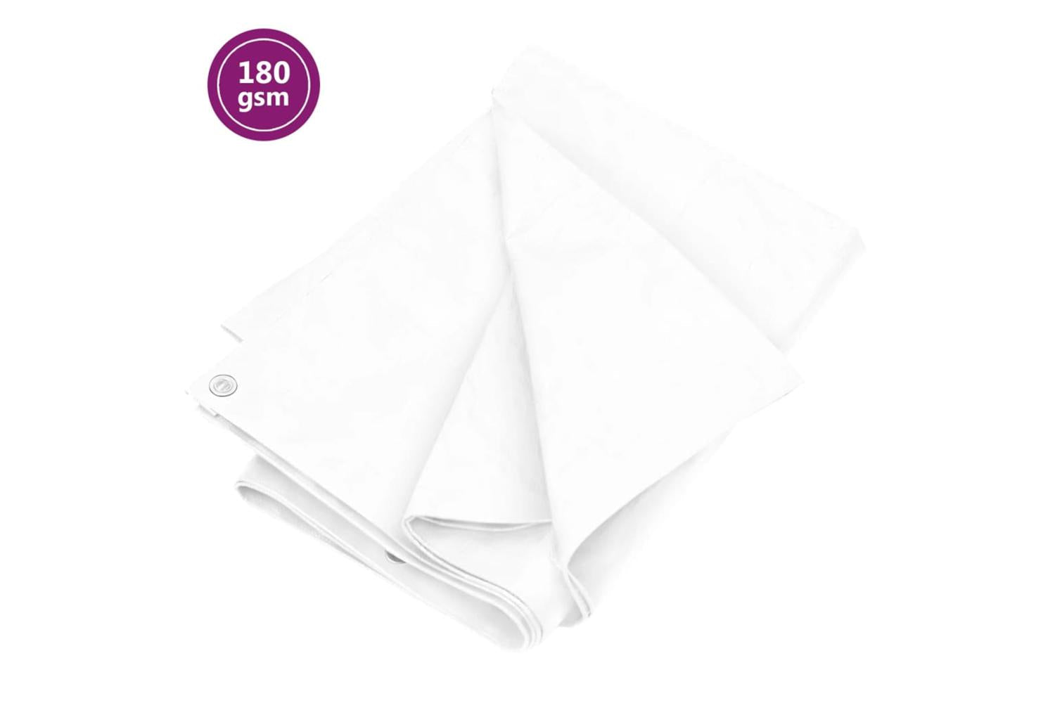Vidaxl 151588 Tarpaulin 180 G/mâ² 6x10 M White Hdpe