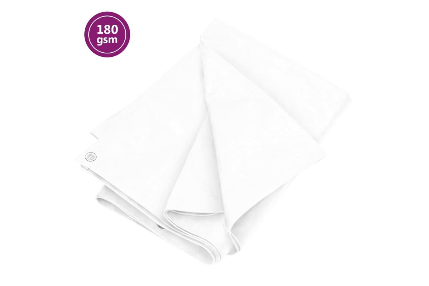 Vidaxl 151583 Tarpaulin 180 G/mâ² 4x5 M White Hdpe