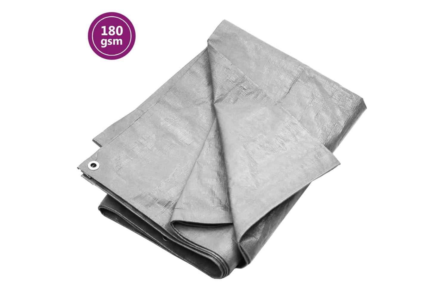 Vidaxl 151483 Tarpaulin 180 G/mâ² 3x4 M Grey Hdpe