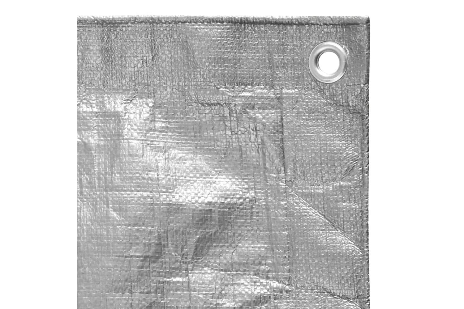 Vidaxl 151483 Tarpaulin 180 G/mâ² 3x4 M Grey Hdpe-4