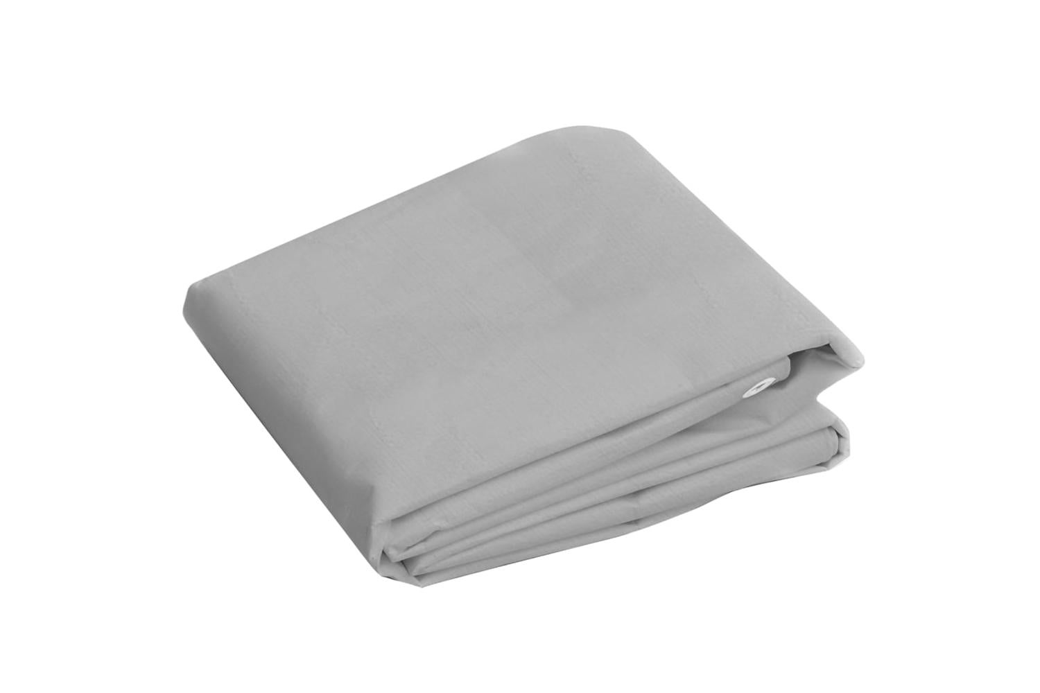 Vidaxl 151505 Tarpaulin 260 G/mâ² 4x8 M Grey Hdpe-3