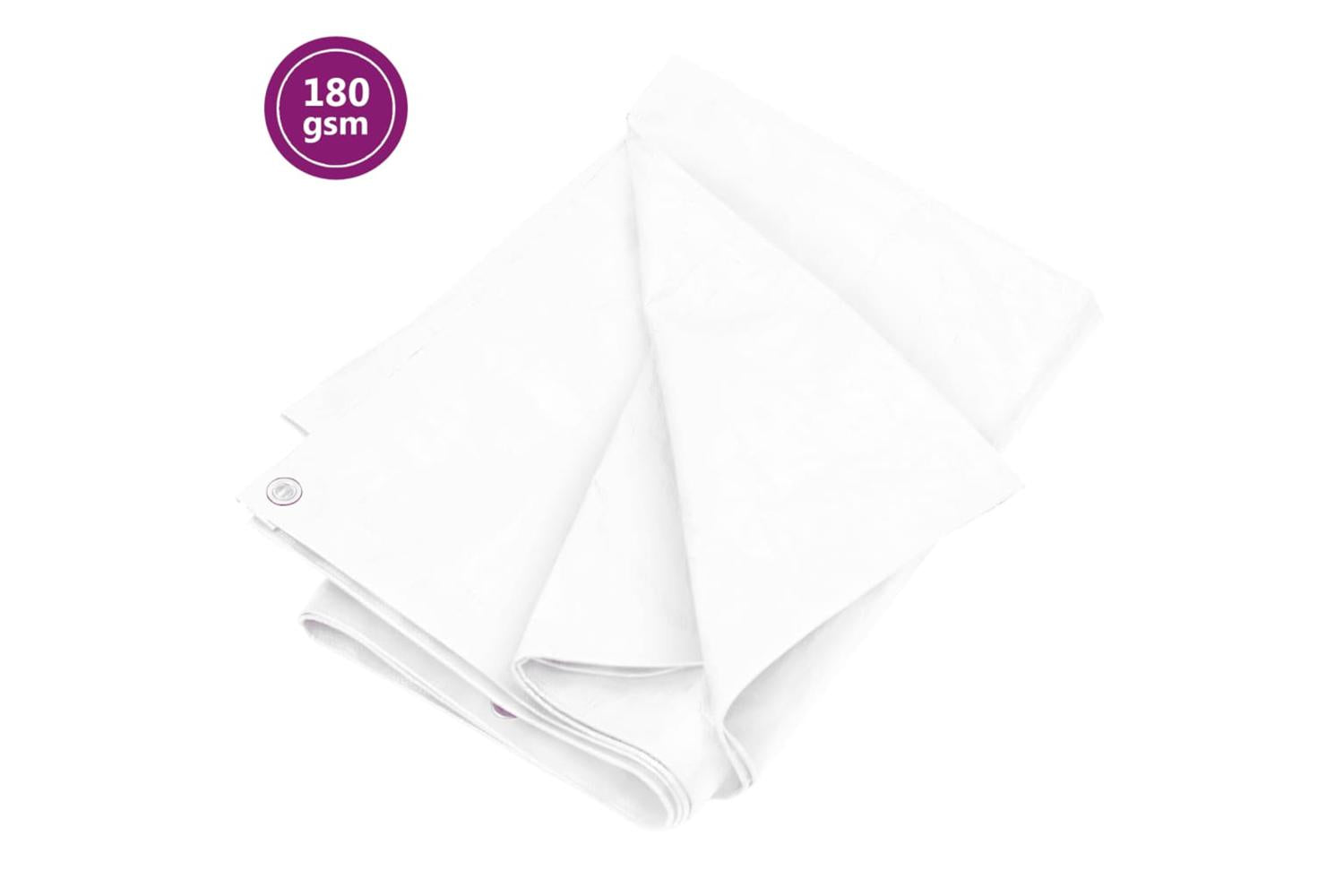 Vidaxl 151579 Tarpaulin 180 G/mâ² 3x4 M White Hdpe
