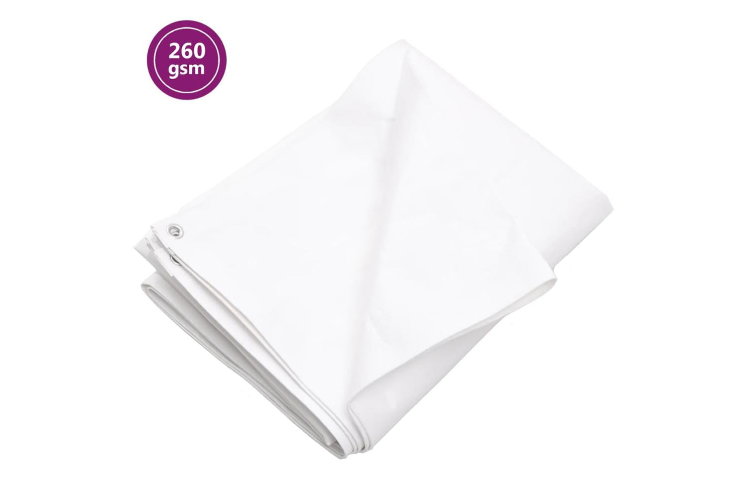 Vidaxl 151595 Tarpaulin 260 G/mâ² 3x4 M White Hdpe