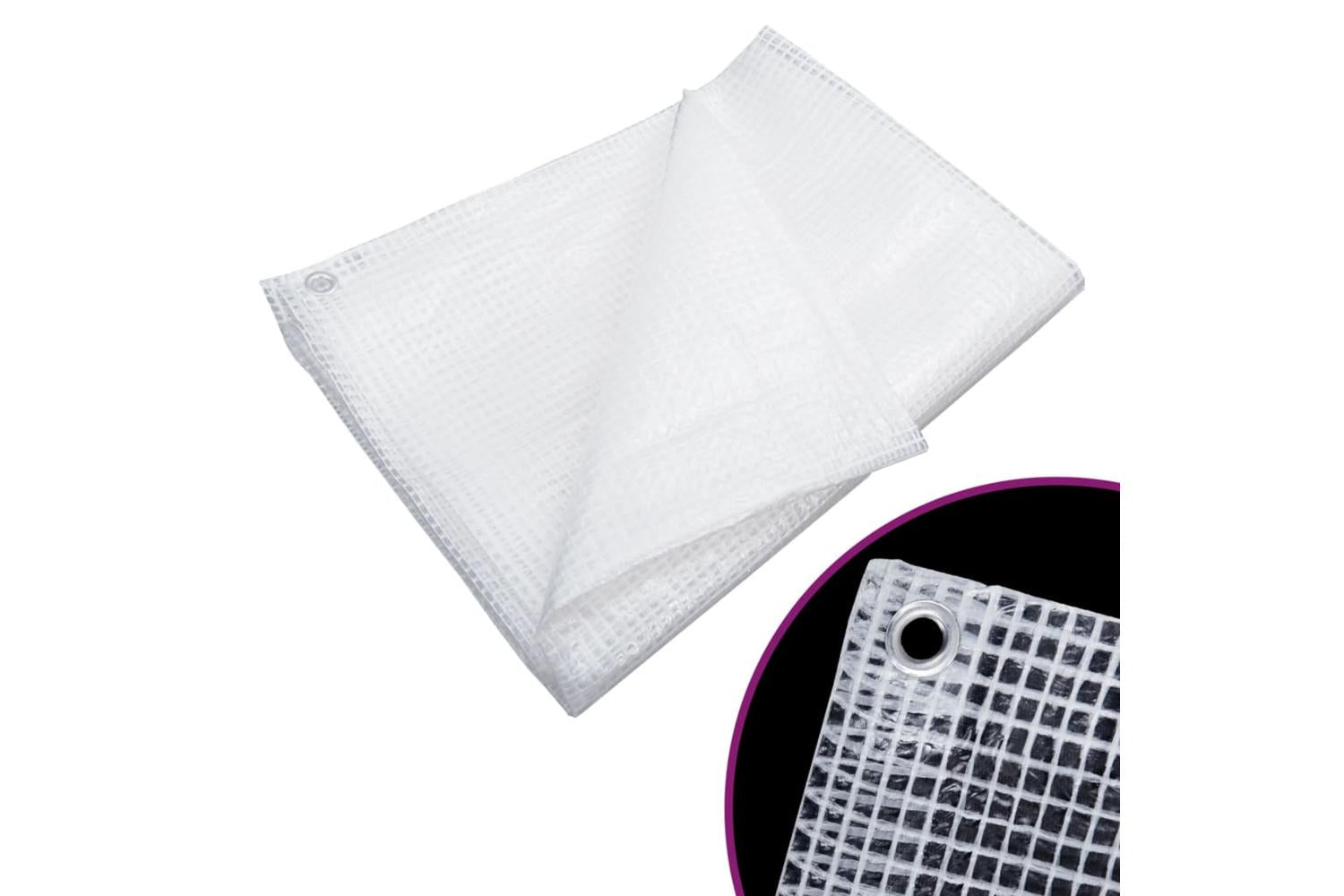 Vidaxl 151624 Leno Tarpaulin 140 G/mâ² 8x12 M White