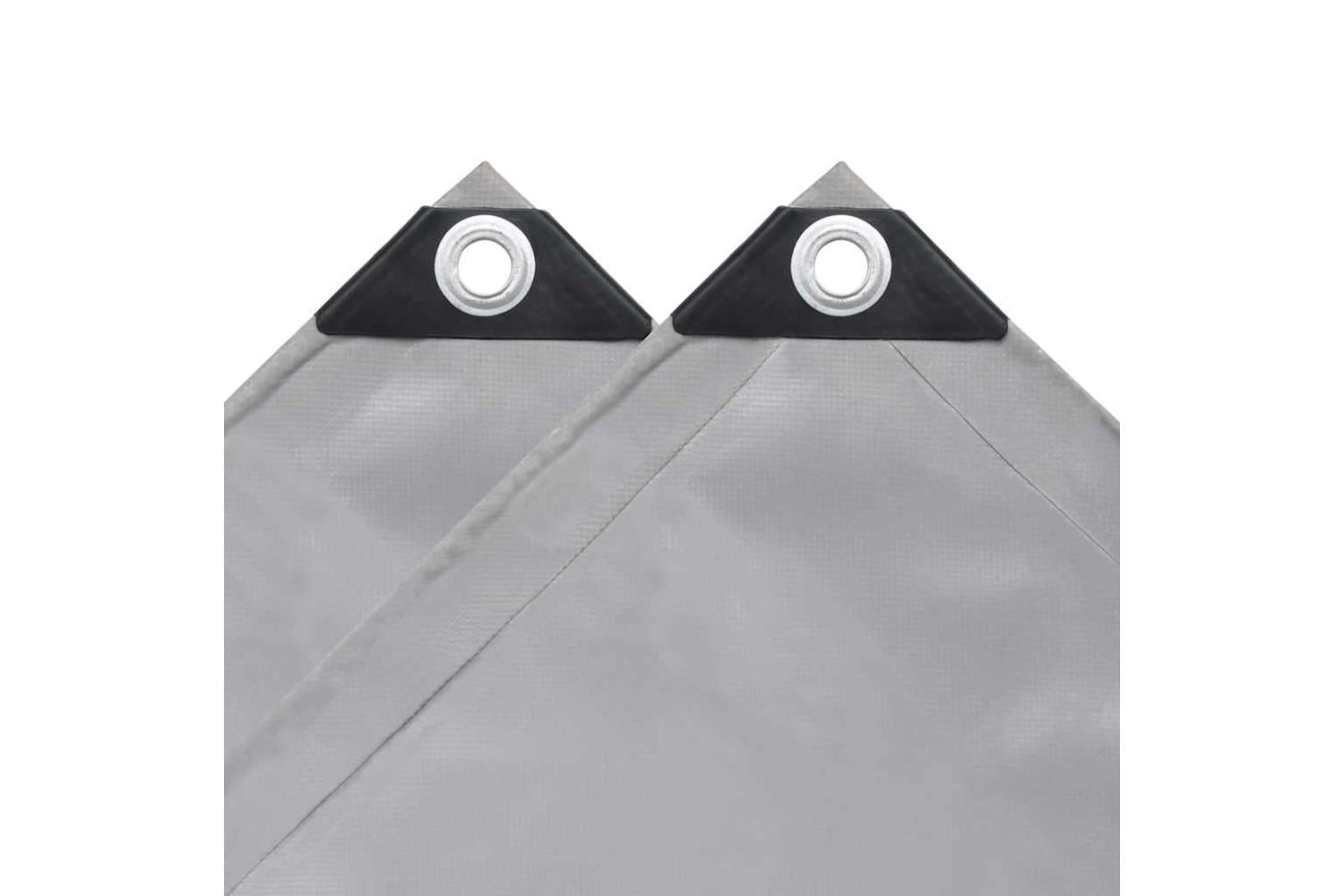 Vidaxl Tarpaulin 650 G/mÂ² 3x3 M Grey-4