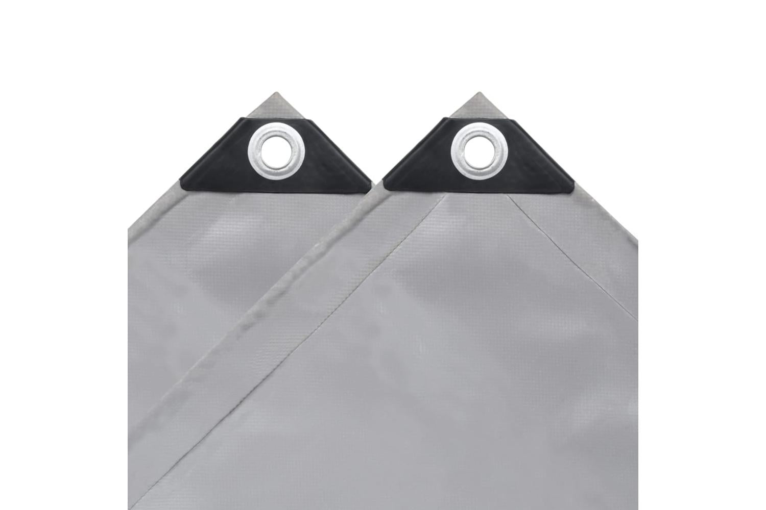 Vidaxl Tarpaulin 650 G/mÂ² 4x8 M Grey-4