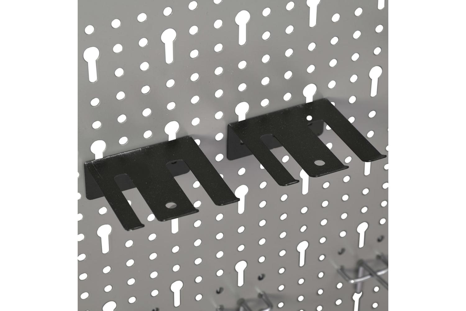 vidaXL 145351 Wall-mounted Peg Boards 3 Pcs 40x58cm Steel-5