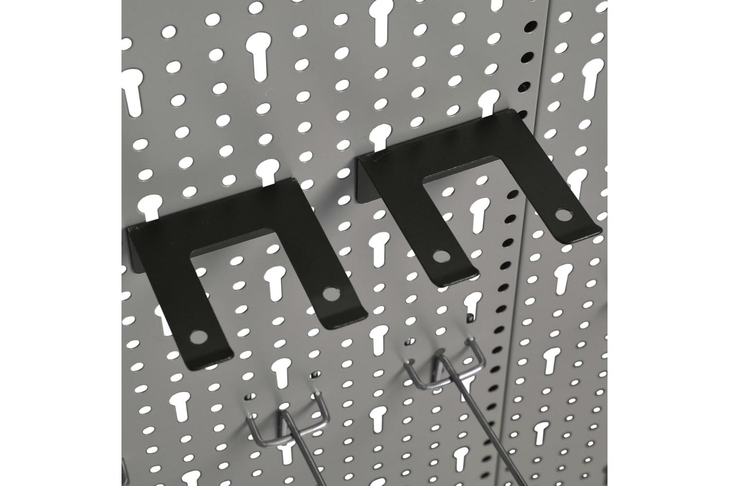 vidaXL 145351 Wall-mounted Peg Boards 3 Pcs 40x58cm Steel-8
