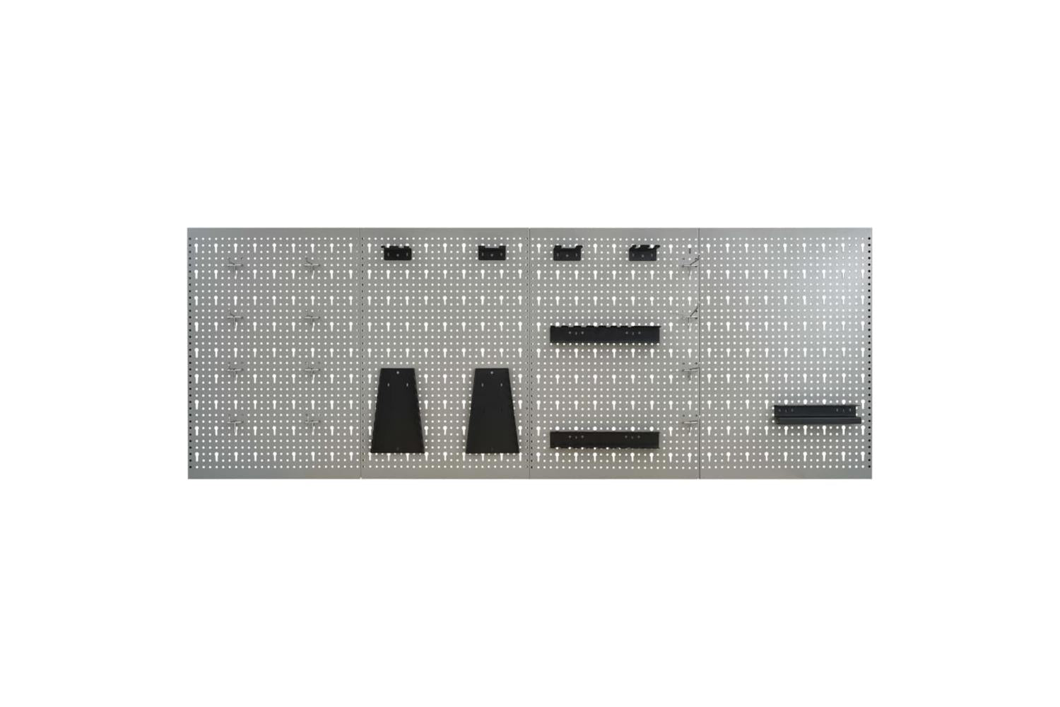 vidaXL 145352 Wall-mounted Peg Boards 4 Pcs 40x58cm Steel-2