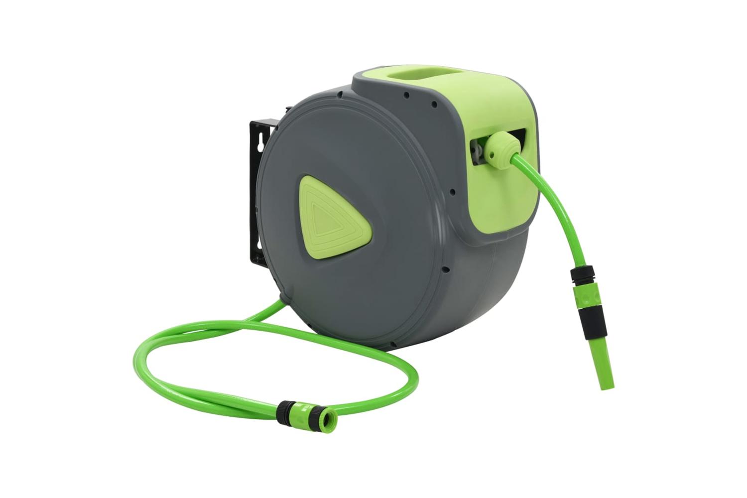 Vidaxl 143898 Automatic Retractable Water Hose Reel Wall Mounted 30+2 M