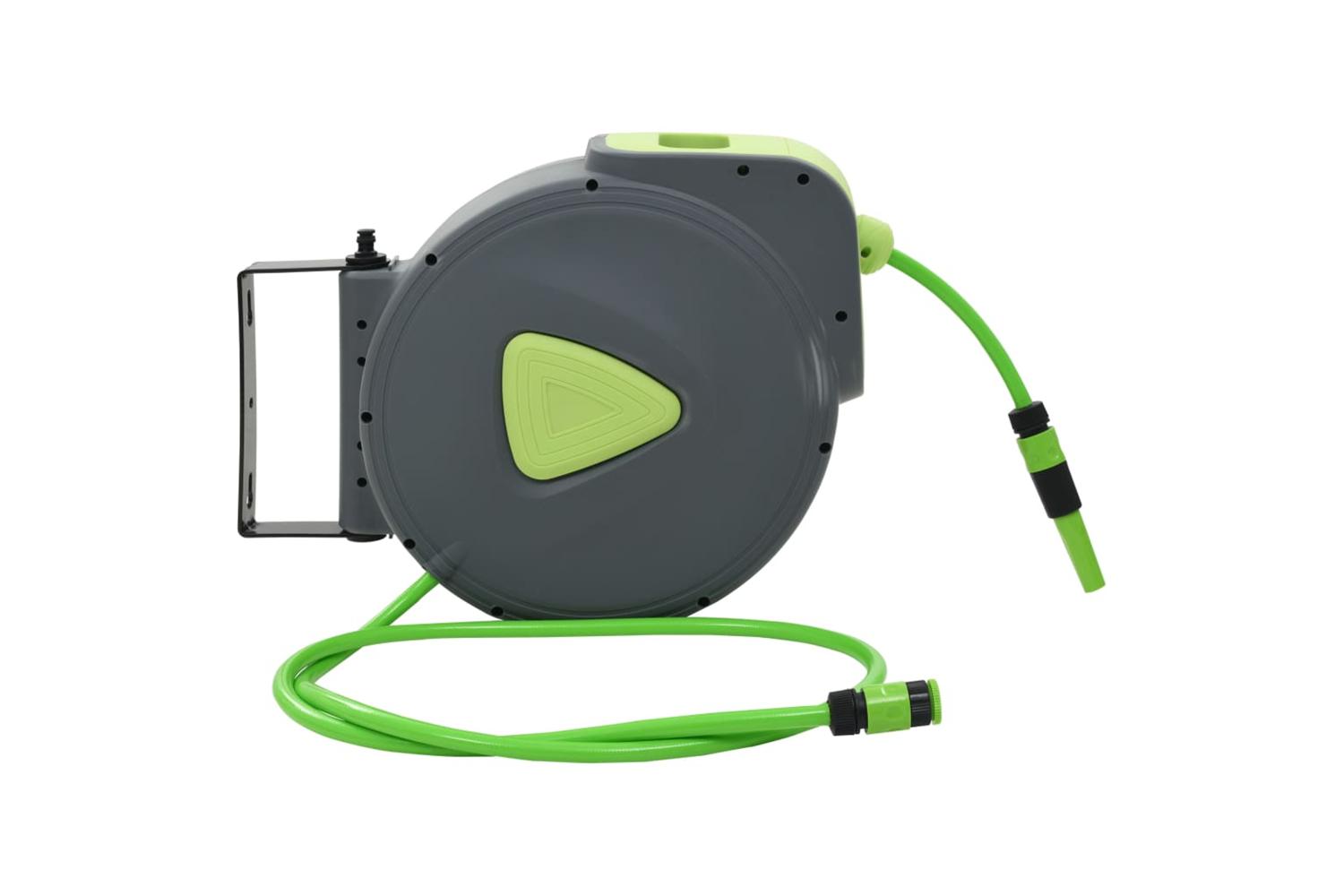 Vidaxl 143898 Automatic Retractable Water Hose Reel Wall Mounted 30+2 M-2