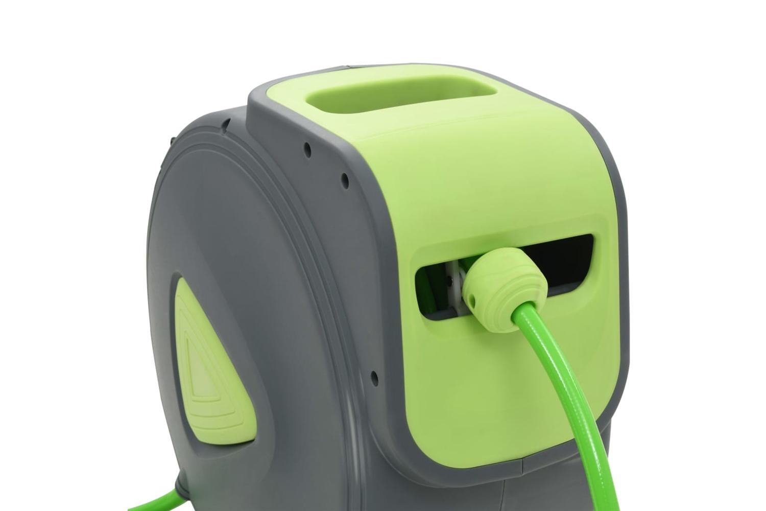 Vidaxl 143898 Automatic Retractable Water Hose Reel Wall Mounted 30+2 M-4
