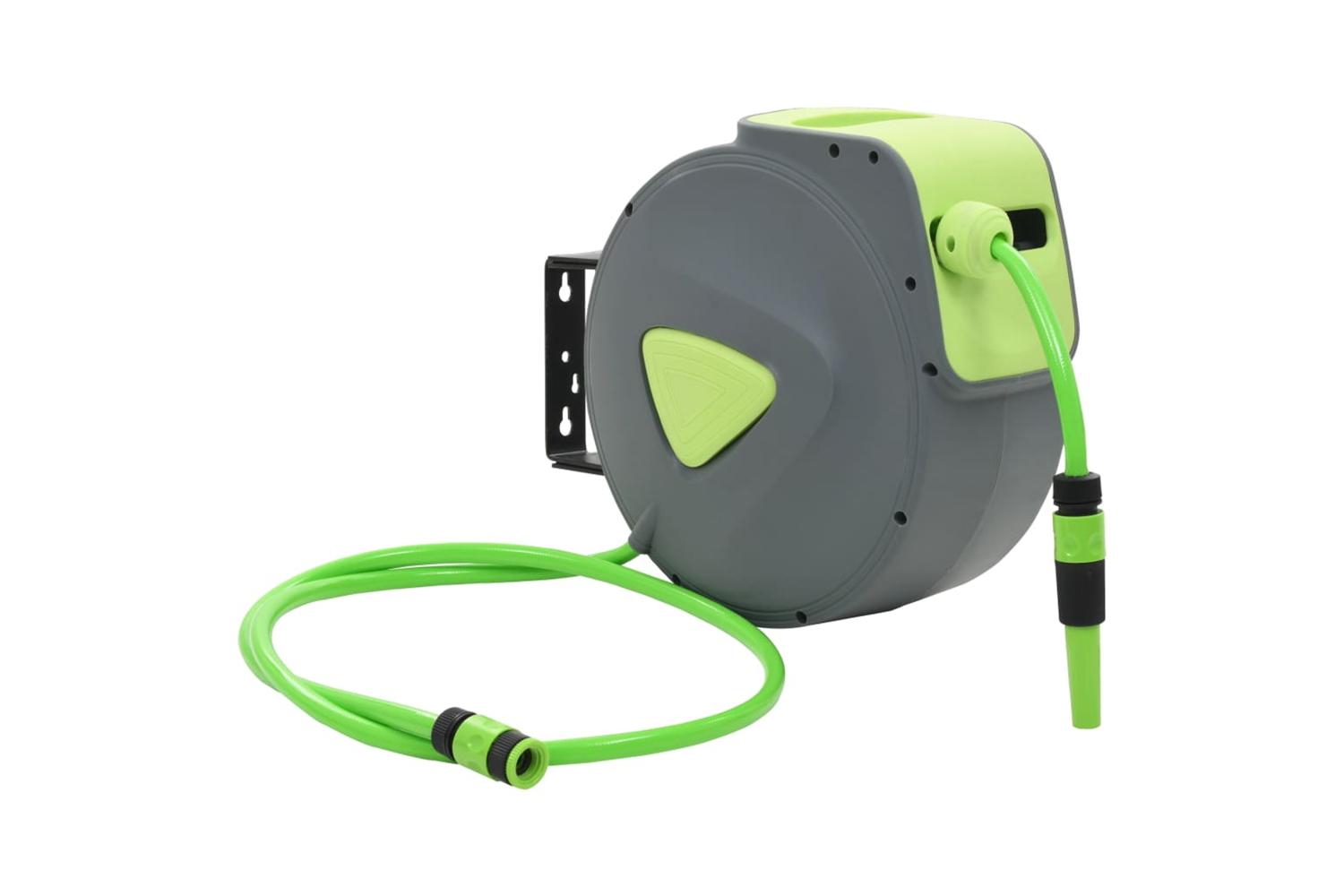 Vidaxl 143897 Automatic Retractable Water Hose Reel Wall Mounted 20+2 M