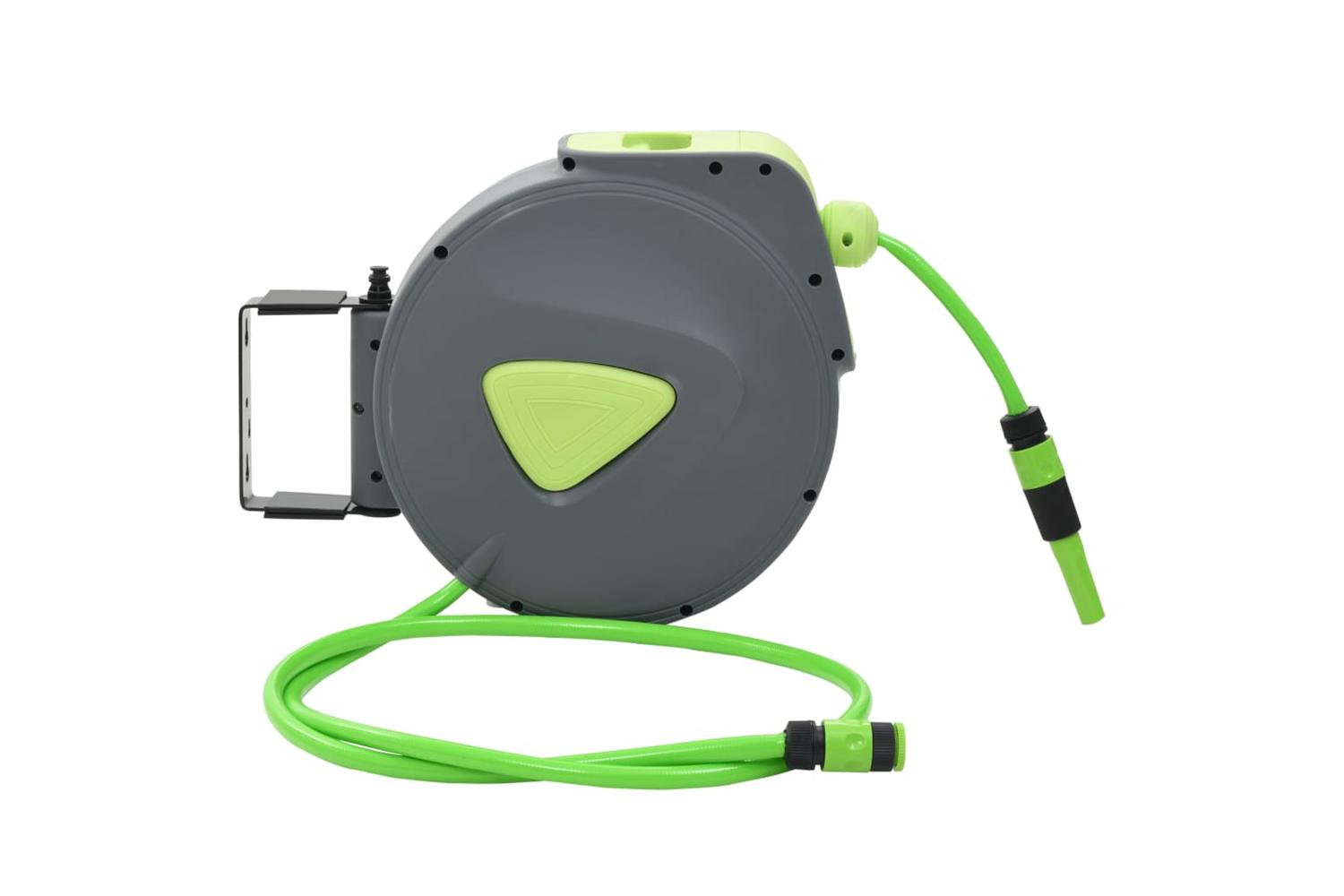 Vidaxl 143897 Automatic Retractable Water Hose Reel Wall Mounted 20+2 M-2