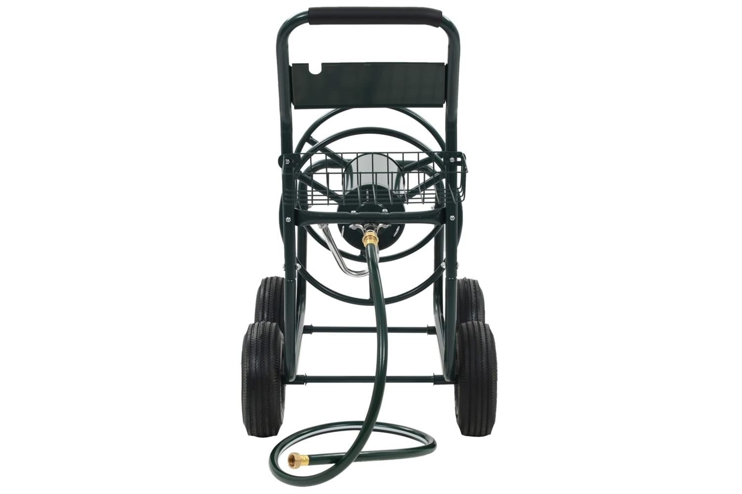Vidaxl 143777 Garden Hose Trolley With 1/2" Hose Connector 75 M Steel-2