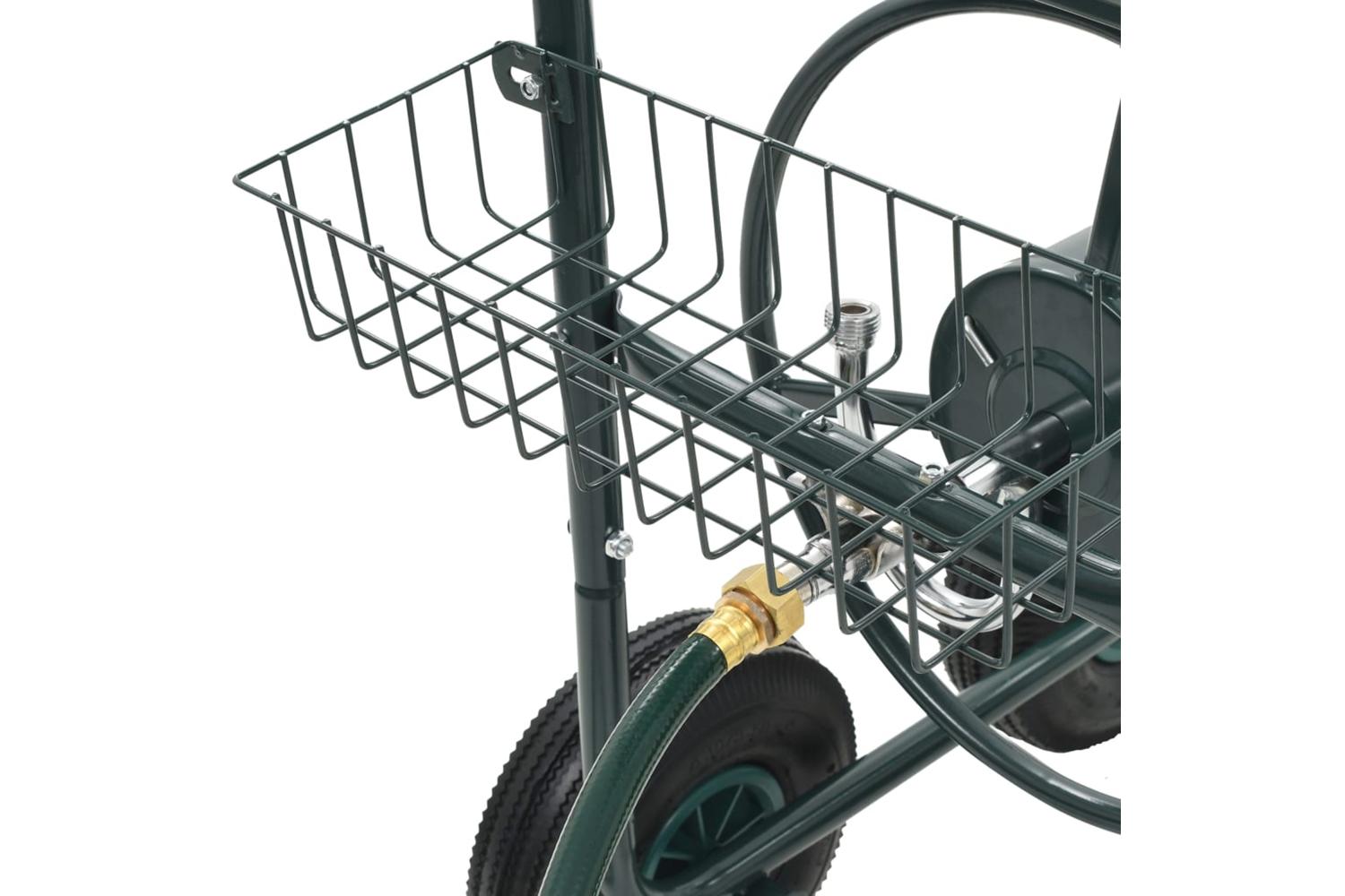 Vidaxl 143777 Garden Hose Trolley With 1/2" Hose Connector 75 M Steel-5