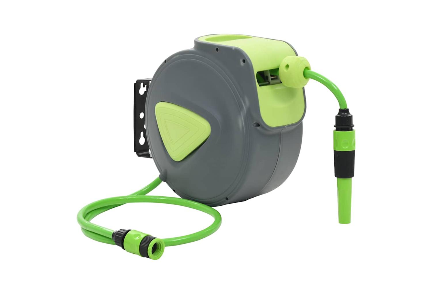 Vidaxl 143896 Automatic Retractable Water Hose Reel Wall Mounted 10+1 M