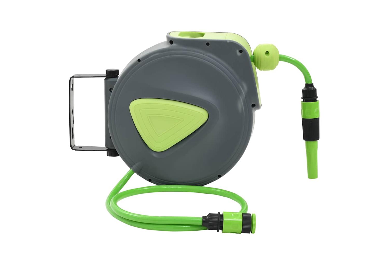 Vidaxl 143896 Automatic Retractable Water Hose Reel Wall Mounted 10+1 M-2