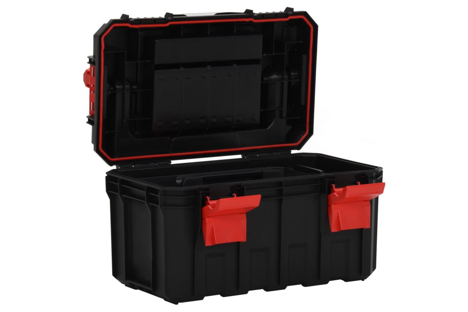 vidaXL 152099 Tool Box Black And Red 45x28x26.5cm-3